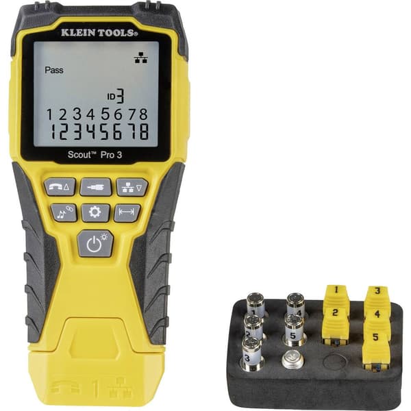 Kabeltestare VDV501-851 Klein Tools Scout Pro 3 Audio/Video, Nätverk, Telekommunikation