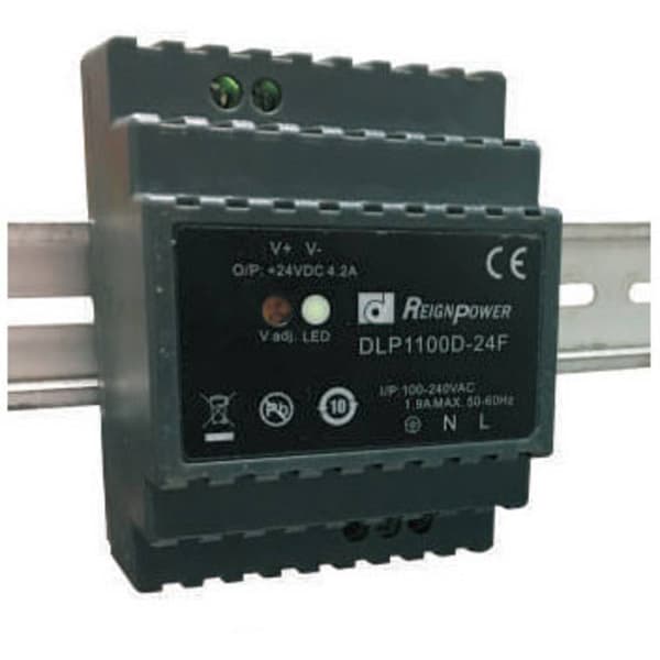 Dehner Elektronik DLP 1100D-48F DIN-skena nätaggregat 2.1 A 100 W Antal utgångar:1 x Innehåll 1 st