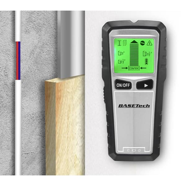 Basetech Sökapparat OG-430 TO-6481299 Lämplig för Trä, Icke-järnmetall, strömförande ledningar, Järnmetall