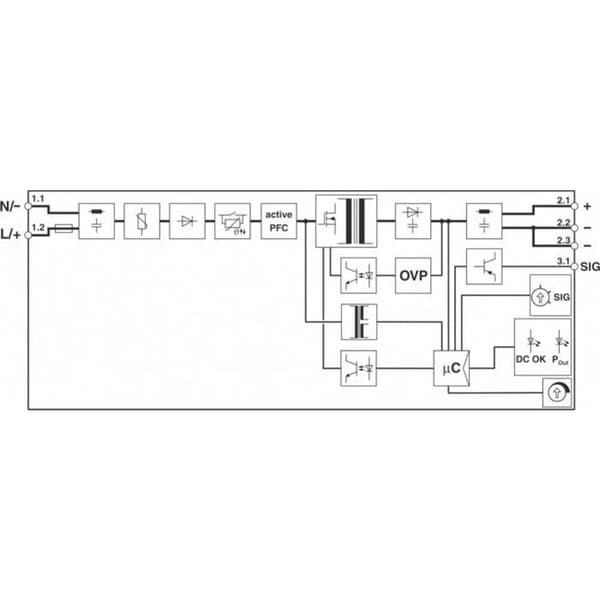 Phoenix Contact QUINT4-PS/1AC/24DC/2.5/SC DIN-skena nätaggregat 2.5 A 60 W Innehåll 1 st