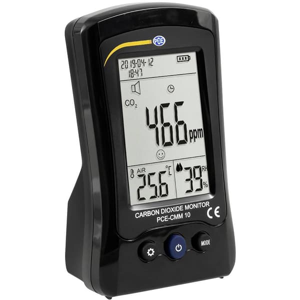 PCE Instruments PCE-CMM 10 Koldioxidmätare Temperatur, Fuktighet, CO2