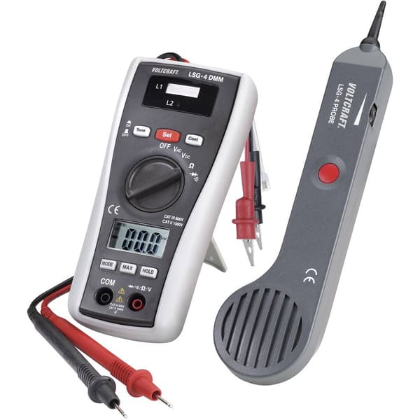 VOLTCRAFT LSG-4 Ledningssökare, signalföljare, förbindelseprovare, multimeter