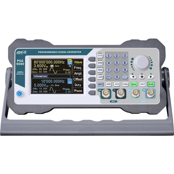 Joy-it Signalgenerator 1 nHz - 80 MHz 2 kanaler Triangel (value.1376409), Lorentzkurva (value.1376414), Puls, Ramp, Bru