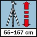 Miniatyrbild 4 av 4: Bosch Professional BT 150 0601096B00 Teleskopstativ Passar till följande märken Bosch