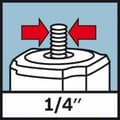 Miniatyrbild 2 av 4: Bosch Professional BT 150 0601096B00 Teleskopstativ Passar till följande märken Bosch