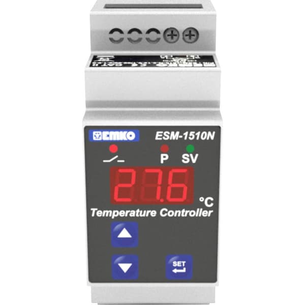 Emko ESM-1510-N.2.11.0.1/00.00/2.0.0.0 2-punkts regulator Termostat Pt100 -50 till 400 °C Relä 5 A (L x B x H) 62 x 35