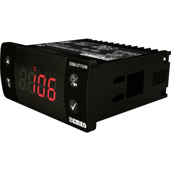 Emko ESM-3711-HN.5.12.0.1/00.00/1.0.0.0 2-punkts regulator Termostat PTC -50 till 130 °C Relä 16 A (L x B x H) 65 x 76
