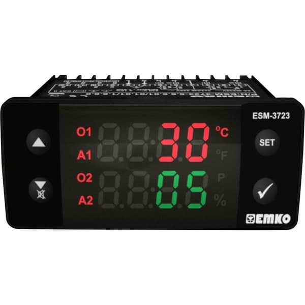 Emko ESM-3723.8.5.5.0.1/01.01/1.0.0.0 2-punkts- och PID-regulator Termostat Relä 5 A (L x B x H) 65 x 76 x 35 mm