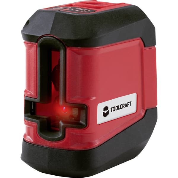 TOOLCRAFT CL8 Korslinjelaser inkl. stativ, självnivellerande Räckvidd (max.): 8 m