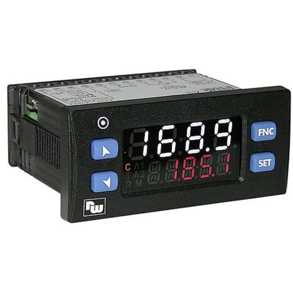 Wachendorff PID Termostat K, S, R, J, Pt100, Pt500, Pt1000, Ni100, PTC1K, NTC10K SSR, Relä 5 A, Relä 5 A (L x B x H) 53