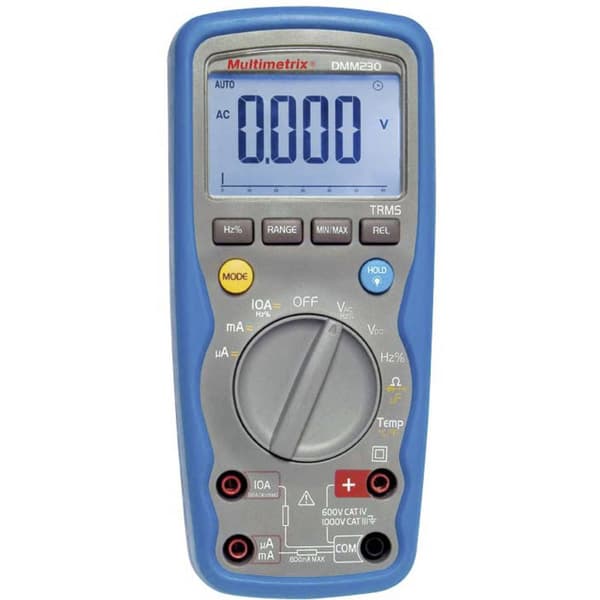 Multimetrix P06231412 Handmultimeter digital Vattentät (IP67) CAT III 1000 V, CAT IV 600 V Display (Beräkningar): 6000