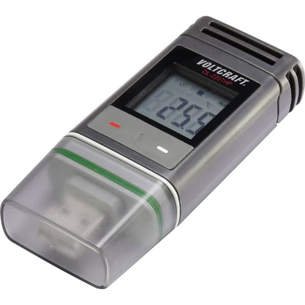 VOLTCRAFT DL-220THP DL-220THP Temperatur-datalogger, Fukt-datalogger, Lufttryck-datalogger Uppmätt värde Temperatur, Fu