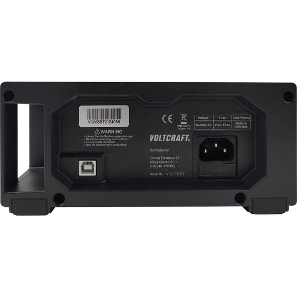 VOLTCRAFT VC-11785300 Bordsmultimeter digital CAT I 1000 V, CAT II 600 V Display (Beräkningar): 55000