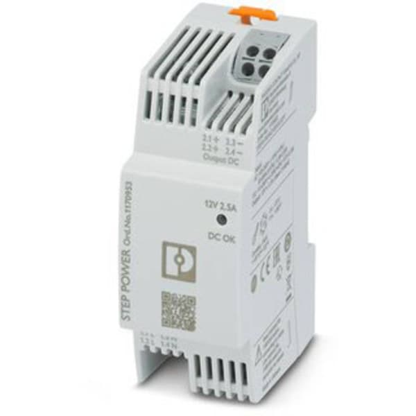 Phoenix Contact STEP3-PS/1AC/12DC/2.5/PT DIN-skena nätaggregat 12 V/DC 2.5 A 30 W Antal utgångar:1 Innehåll 1 st