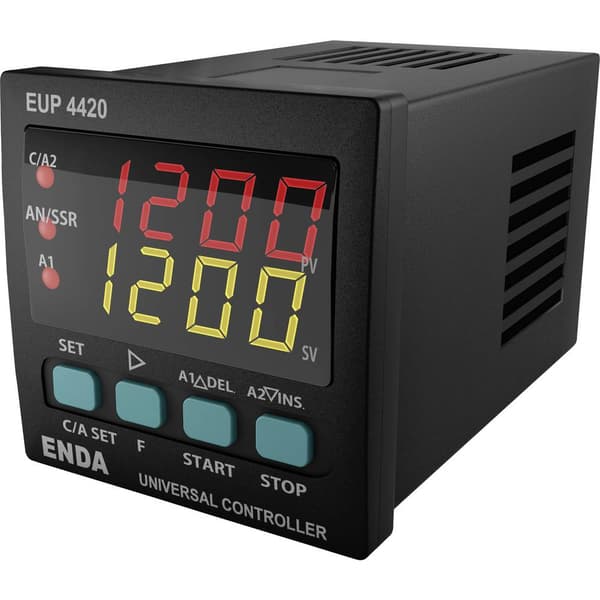 Enda EUP4420-230 PID Universell regulator Pt100, J, K, L, T, S, R SSR, Relä 8 A (B x H) 48 mm x 48 mm