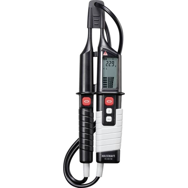 VOLTCRAFT VC-65 SE Tvåpolig spänningsprovare CAT III 1000 V, CAT IV 600 V Akustik, LCD, LED