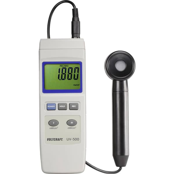 VOLTCRAFT VC-8330305 UV-500 UV-mätare 0.002 - 19.99 mW/cm²