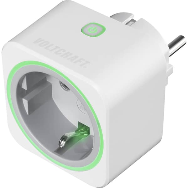 VOLTCRAFT SEM6500 Energimätare Trådlös sockel, Dataexport, Dataloggerfunktion, Kostnadsprognos, TRMS, Eltariff inställb