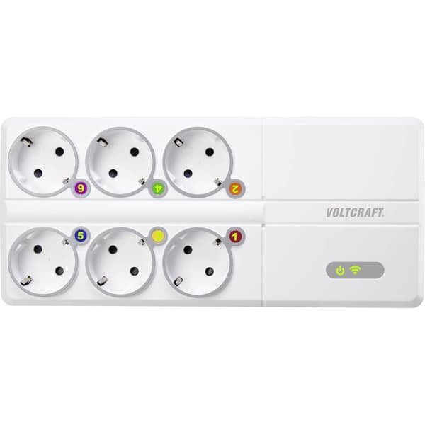 VOLTCRAFT SEM8500 Energimätare inkl. trådlös kontaktdosa, Dataexport, Dataloggerfunktion, Kostnadsprognos, Eltariff ins