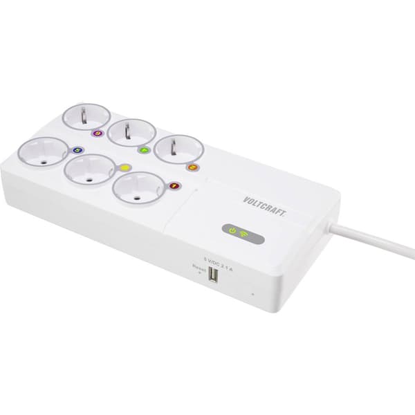 VOLTCRAFT SEM8500 Energimätare inkl. trådlös kontaktdosa, Dataexport, Dataloggerfunktion, Kostnadsprognos, Eltariff ins