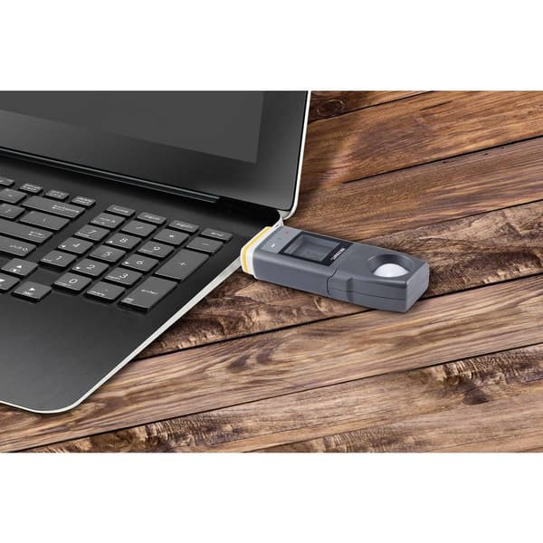 VOLTCRAFT VC9657635 DL-230L Datalogger Lux Uppmätt värde Belysningsstyrka PDF Funktion, inkl. väggfäste
