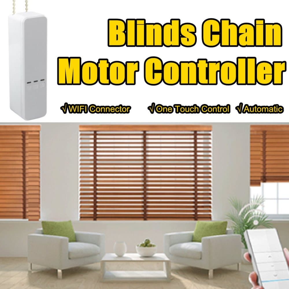 WIFI Smart Fönsterjalusier Kedjemotorstyrenhet APP Styrning RC Automation Kit
