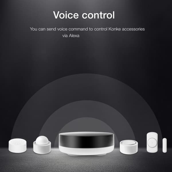 APP + Röststyrning Multifunktionell Gateway Hub Smart Home Remote Controller Arbeta med Amazon Alexa