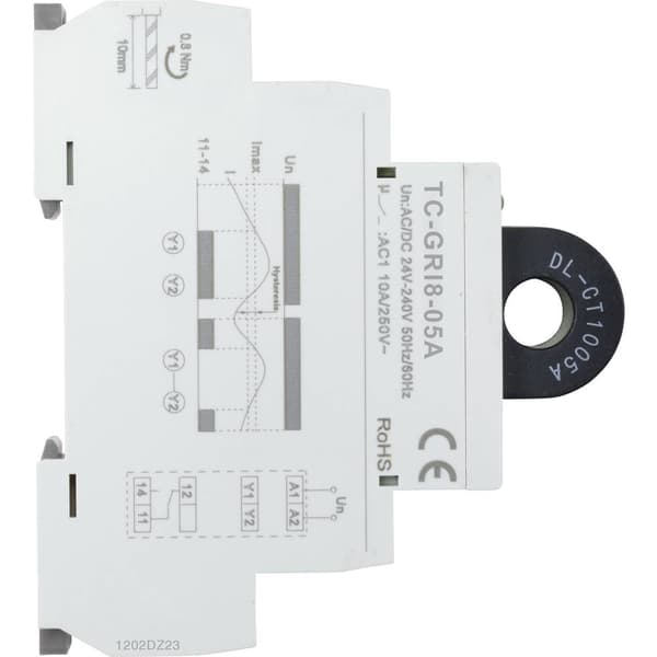 TRU COMPONENTS Strömövervakningsrelä GRI8-05A ström