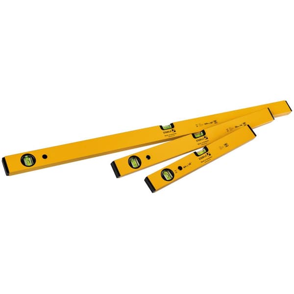 Stabila Classic set 70 (100 cm, 60 cm, 40 cm) 19819 Vattenpass-set 40 cm, 60 cm, 120 cm 0.5 mm/m