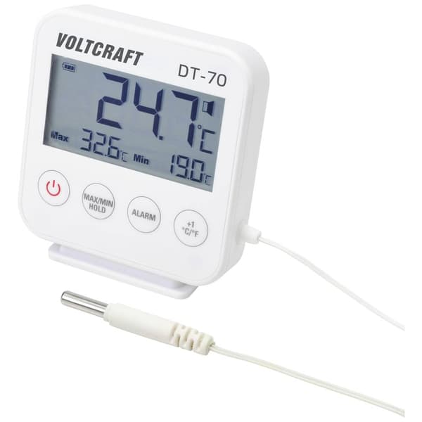 VOLTCRAFT DT-70 Kabeltemperaturgivare Temperaturmätningsområde (intervall) -40 till +70 °C Sensortyp NTC HACCP-konform