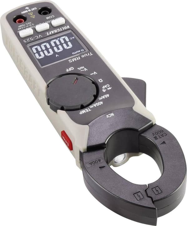 VOLTCRAFT VC-523 Clamp Meter Digital CAT III 600 V Näyttö (määrät): 4000