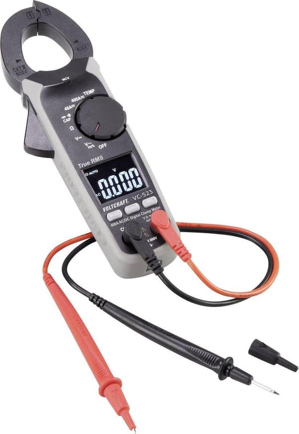 VOLTCRAFT VC-523 Clamp Meter Digital CAT III 600 V Näyttö (määrät): 4000