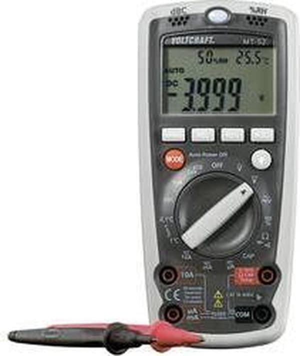VOLTCRAFT MT-52 Yleismittari Digitaalinen ympäristömittaustoiminto CAT III 600 V Näyttö (määrät): 4000