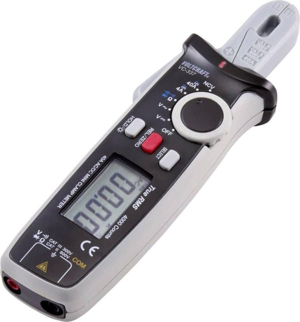 VOLTCRAFT VC-337 Clamp Meter Digital CAT III 300 V, CAT II 600 V Näyttö (määrät): 4000