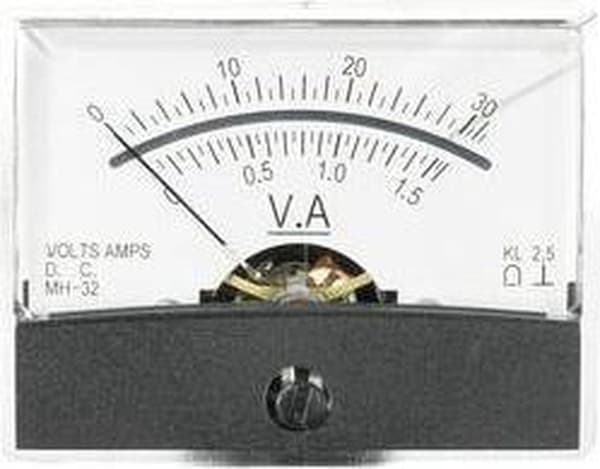 Analog indbygget måleenhed VOLTCRAFT AM-60X46/30V/1,5A/DC 30 V/1,5 A