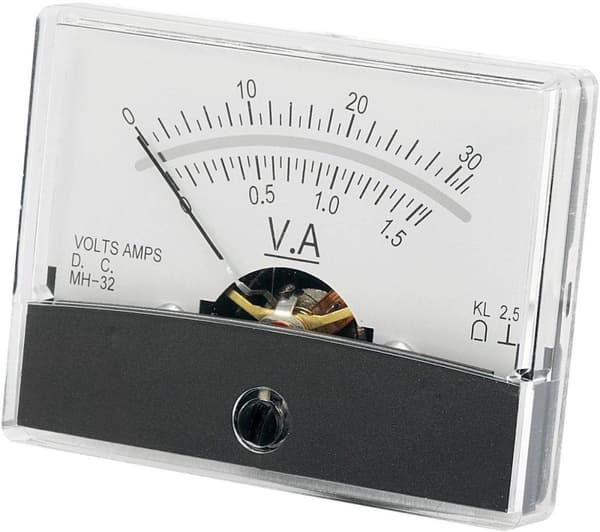Analog indbygget måleenhed VOLTCRAFT AM-60X46/30V/1,5A/DC 30 V/1,5 A