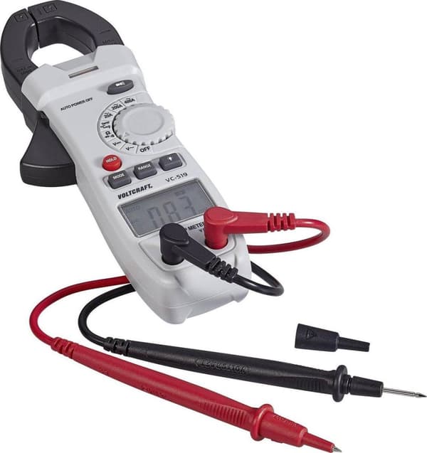 VOLTCRAFT VC-519 Clamp Meter Digital CAT III 600 V Näyttö (määrät): 2000
