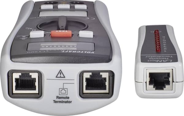 VOLTCRAFT CT-3 DMM kaapelitesteri sopii BNC:lle, RJ11:lle ja RJ45:lle