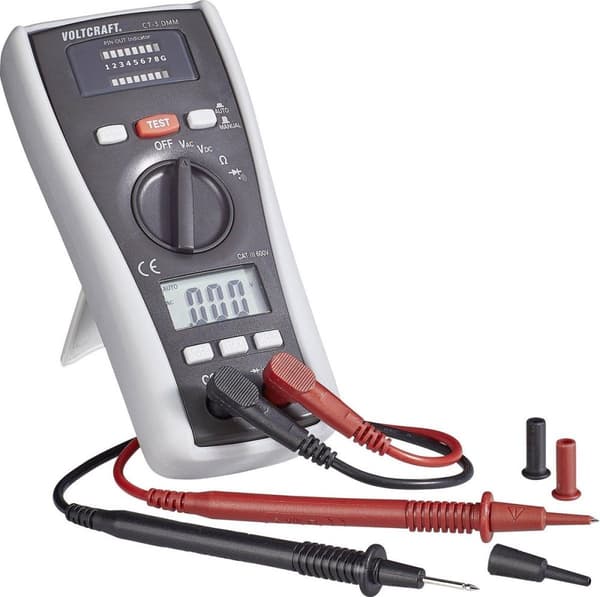 VOLTCRAFT CT-3 DMM kaapelitesteri sopii BNC:lle, RJ11:lle ja RJ45:lle