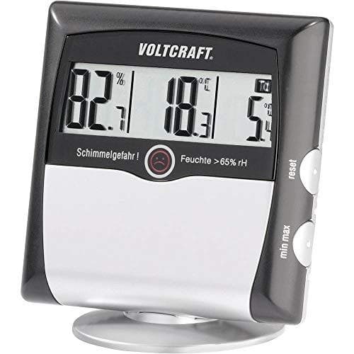 VOLTCRAFT MS-10 fuktighetsmätare (hygrometer) 1% RH 99% RH varningsindikator för daggpunkt/mögel