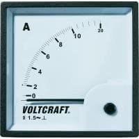 VOLTCRAFT AM-72X72/10A analog panelmåler AM-72X72/10A 10 A bevægeligt jern