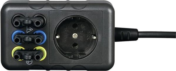VOLTCRAFT SMA-10 Mittaussovitin PG-pistoke - Pistorasia 4 mm, PG-liitäntä Kosketusturvallinen Musta
