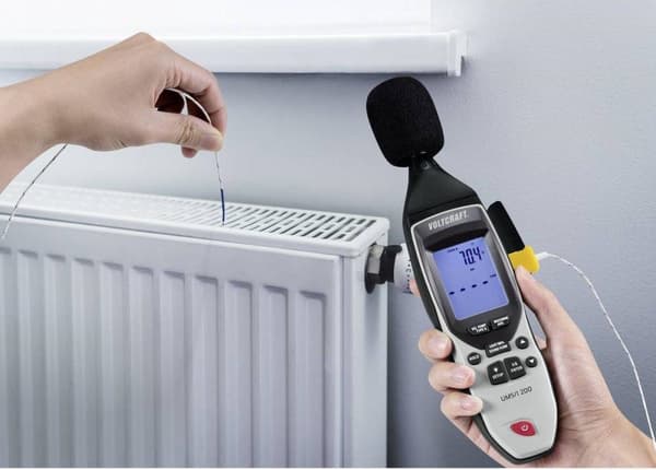 VOLTCRAFT UM5/1 200 Temperaturadapter -200 - 1372 °C Givartyp K Multifunktionell miljömätare 5-i-1