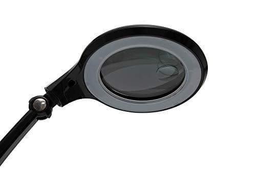 LED-suurennuslamppu MAULiris, himmennettävä, 6500 Kelvin, sis. suojakorkki, 1,75x suurennus (musta)