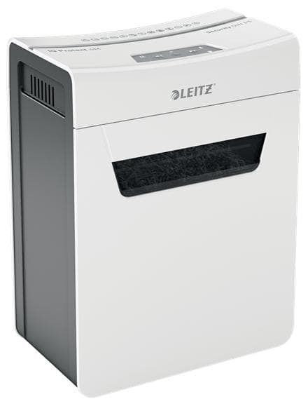 Leitz IQ Protect Premium 4M Ultra Tyst pappersförstörare P-5 Micro för hemmet - Inmatning upp till 4 ark - Vit