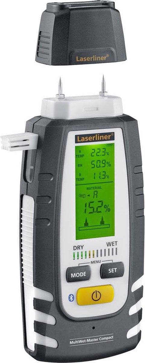 Laserliner MultiWet-Master Compact Plus Materiaalikosteusmittari Lämpötilan mittaus