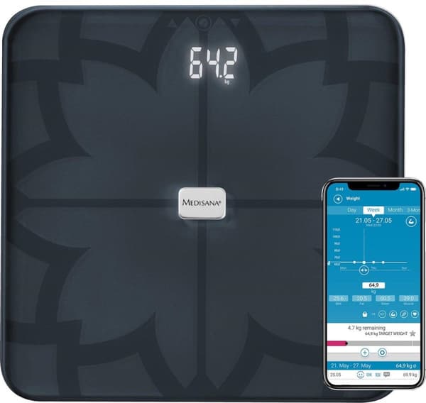 Medisana BS 450 Connect - Vartaloanalyysivaaka - musta