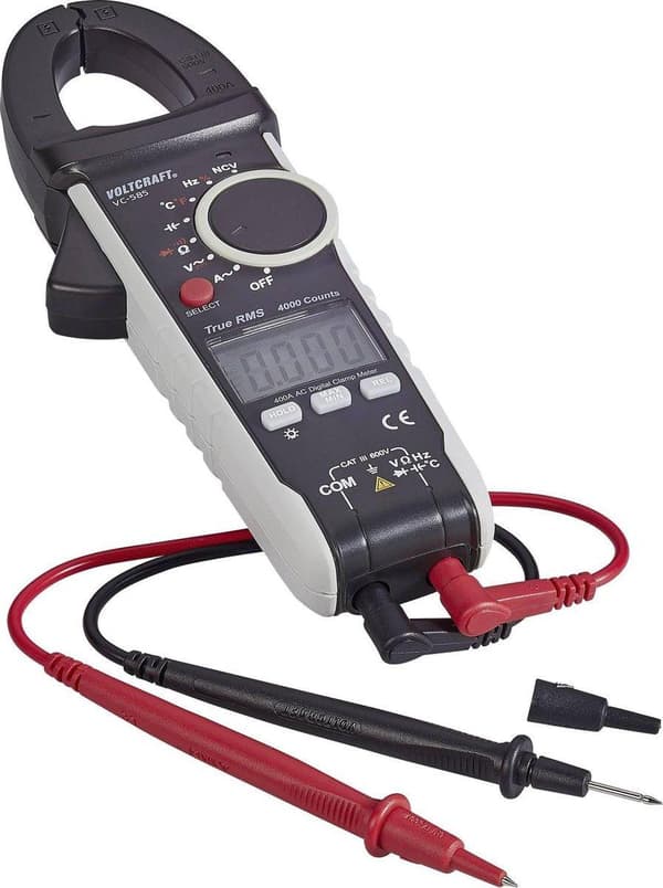 VOLTCRAFT VC585 Clamp Meter Digital CAT III 600 V Näyttö (määrät): 4000