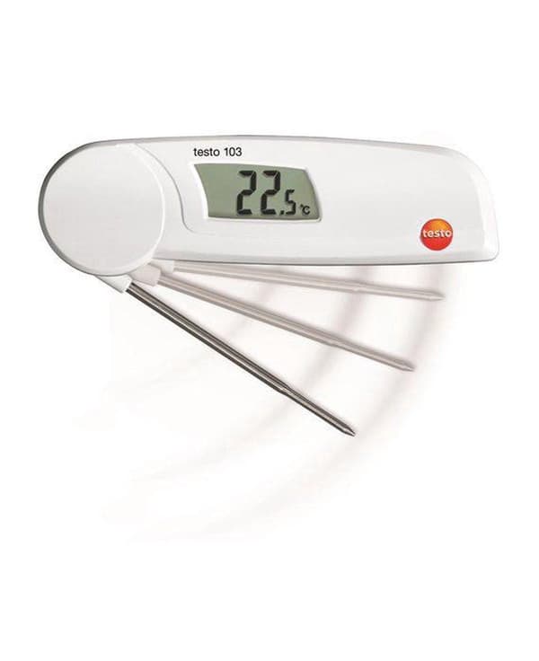 testo 103 Sondetermometer (HACCP) Temperaturmåleområde -30 til 220 °C Følertype NTC I overensstemmelse med HACCP