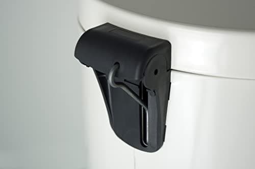 Helit H2404105 - Silver Ion Pedal Bin, "ritari", 5 litraa, valkoinen